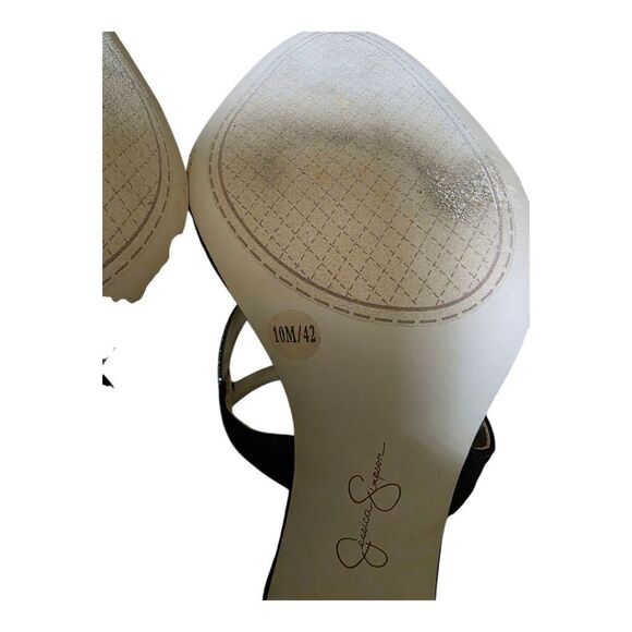 JESSICA SIMPSON Janya Caged Rhinestone Dress Sandals - Size 10 - Picture 8 of 8